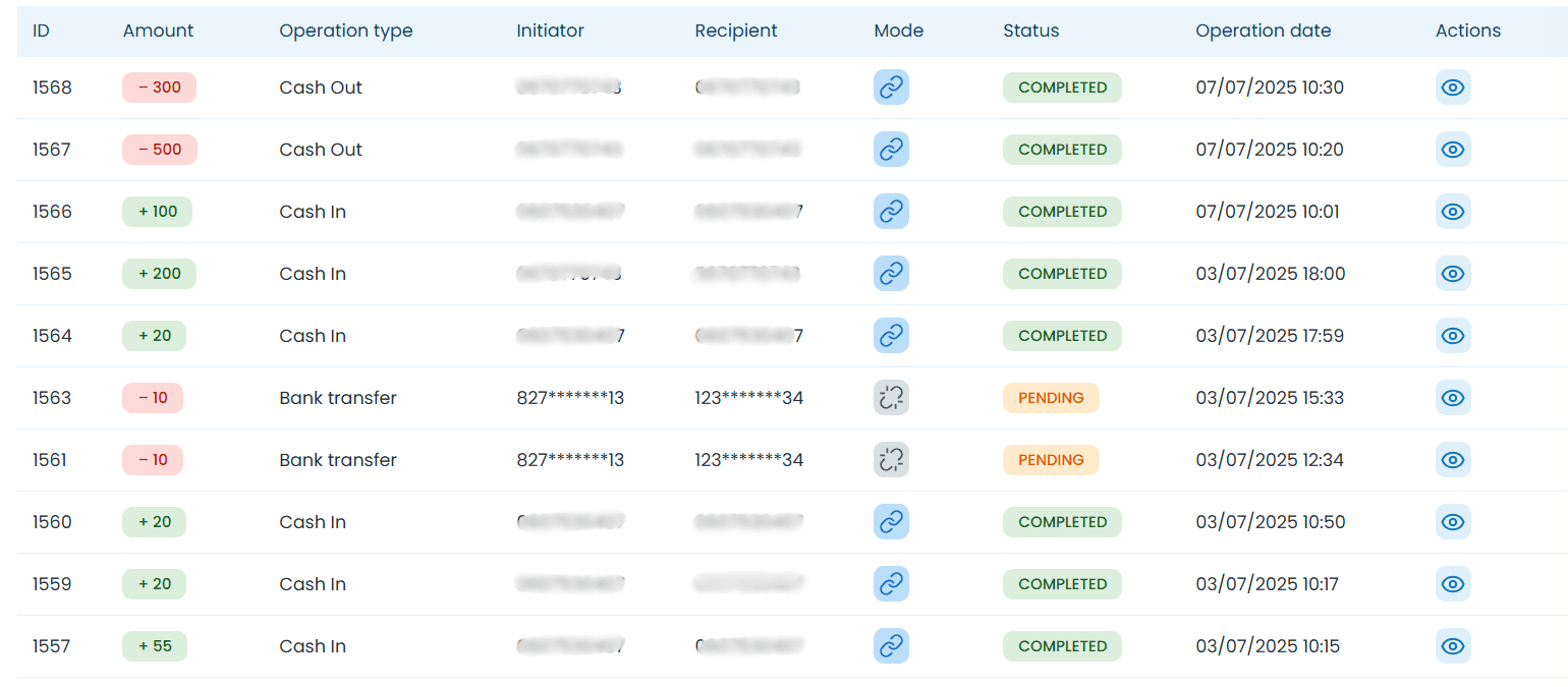 Accounting and settlement feature 1